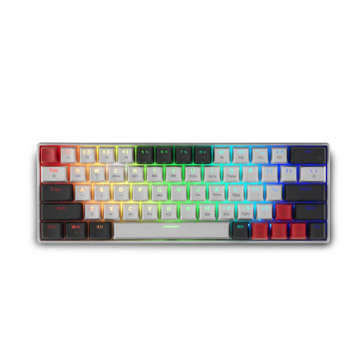 Безжична геймърска клавиатура Spartan Gear Pegasus 2 RGB White/Grey - SG-085612