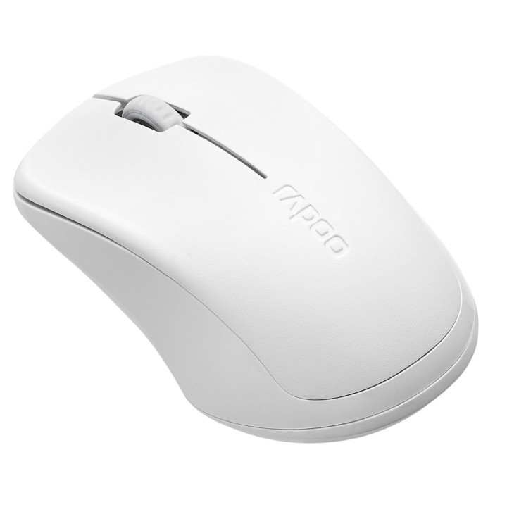 Безжична мишка RAPOO 1680, Тиха, 2.4Ghz, бял - RAPOO-14370