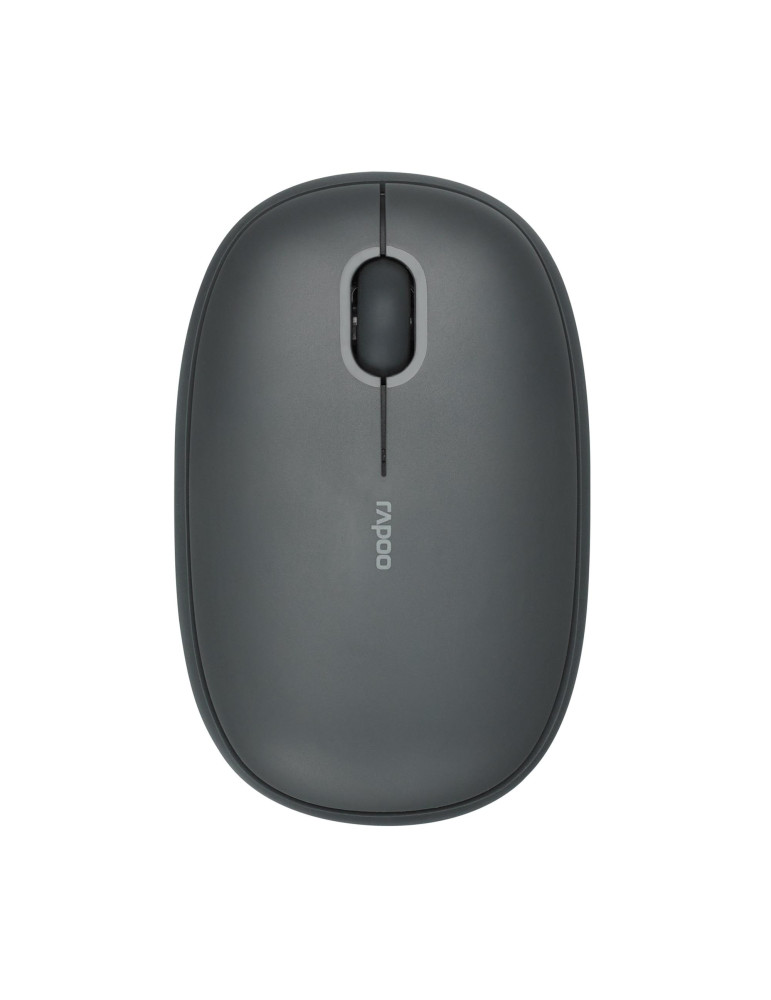 Безжична тиха мишка RAPOO M660, Multi-mode, Свързване с 3 у-ва, Тъмно сива - RAPOO-14379