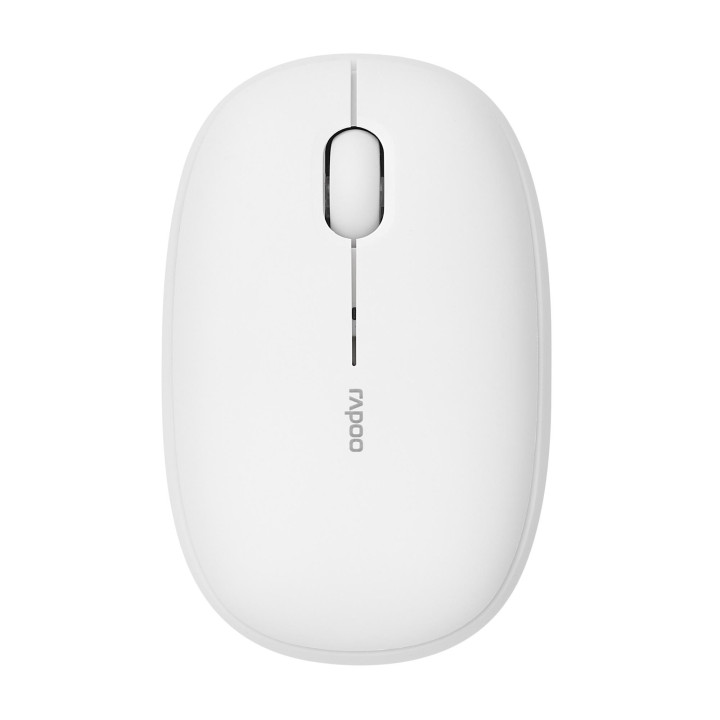 Безжична тиха мишка RAPOO M660, Multi-mode, Свързване с 3 у-ва, бял - RAPOO-14384