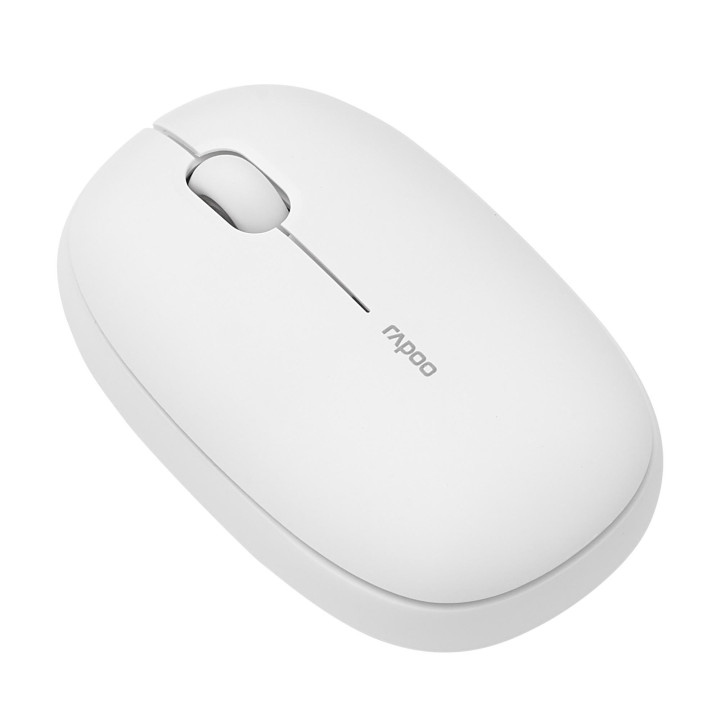 Безжична тиха мишка RAPOO M660, Multi-mode, Свързване с 3 у-ва, бял - RAPOO-14384