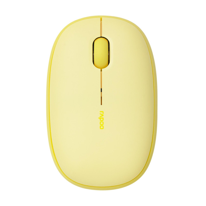 Безжична тиха мишка RAPOO M660, Multi-mode, Свързване с 3 у-ва, Жълта - RAPOO-14382
