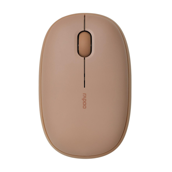 Безжична тиха мишка RAPOO M660, Multi-mode, Свързване с 3 у-ва, Кафяв - RAPOO-14381