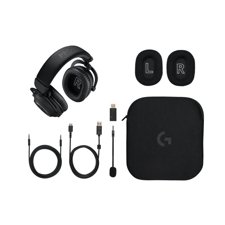 Геймърски слушалки Безжични Геймърски слушалки Logitech PRO X 2 LIGHTSPEED, Black - 981-001263