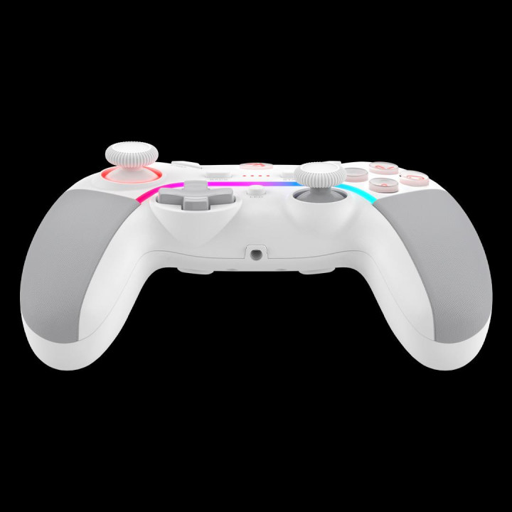 Геймърски контролер A4tech Bloody GPW70, Dual-mode жичен и безжичен, RGB, Бял - A4-CON-GPW70-WH