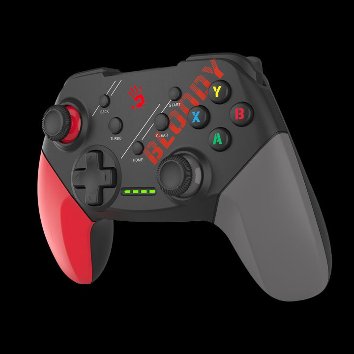 Геймърски контролер A4tech Bloody GPW50, Dual-mode жичен и безжичен, Червен - A4-CON-GPW50-RED