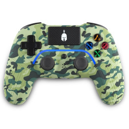 Безжичен геймпад  Spartan Gear Aspis 4, за PC и PS4, Green Camo - EDM-085397