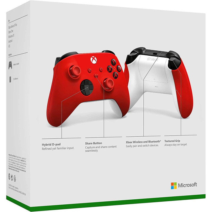Безжичен геймърски контролер Microsoft, За Xbox, Червен - GACN0000768N