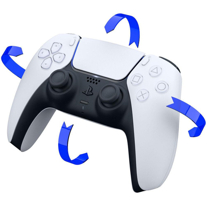 Безжичен геймпад  Sony PS5 DualSense, Бял - SONY-PS5-DS-WHITE
