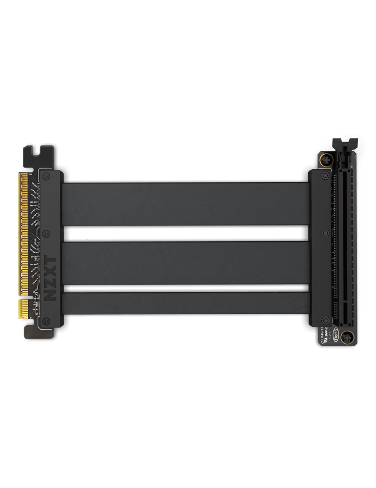  Кабел за вертикален монтаж за видео карта NZXT Riser Cable 220mm PCI-E x16 4.0 - AB-RC200-B1