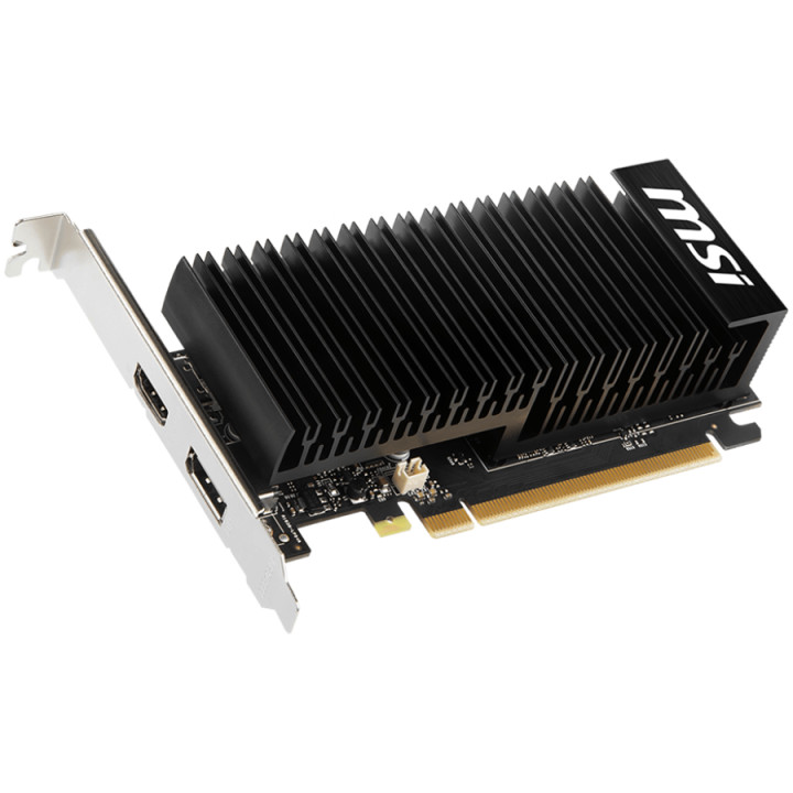 Видео карта MSI GeForce GT 1030 4GHD4 LP OC, 4GB DDR4, 64-bit, 2100MHz Memory Speed, 1430MHz Boost, 384 CUDA Cores, 1x DisplayPort 1.4a, HDMI 2.1, 300W Recommended PSU, 3Y - GT_1030_4GHD4_LP_OC