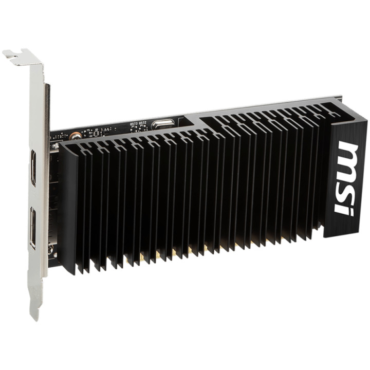 Видео карта MSI GeForce GT 1030 4GHD4 LP OC, 4GB DDR4, 64-bit, 2100MHz Memory Speed, 1430MHz Boost, 384 CUDA Cores, 1x DisplayPort 1.4a, HDMI 2.1, 300W Recommended PSU, 3Y - GT_1030_4GHD4_LP_OC