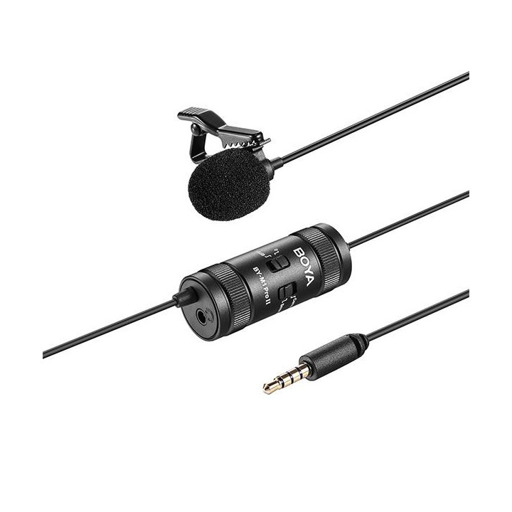 Микрофон брошка BOYA BY-M1 PRO II, 3.5mm жак