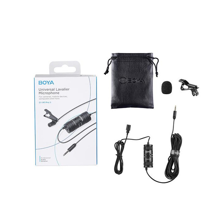 Микрофон брошка BOYA BY-M1 PRO II, 3.5mm жак