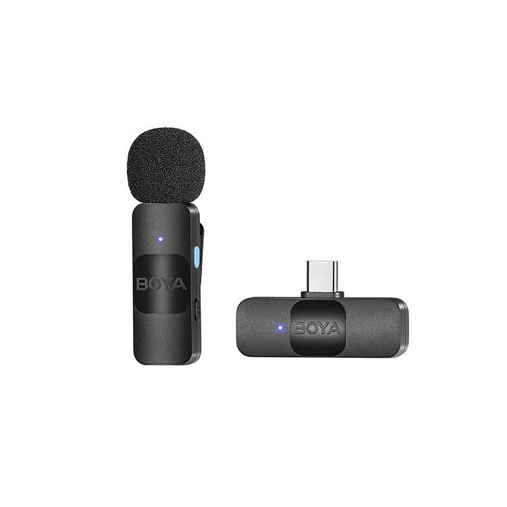 Безжична микрофонна система с ревер BOYA BY-V10, USB-C