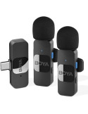 Безжична микрофонна система с ревер BOYA BY-V20, USB-C