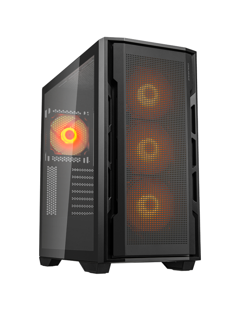 Кутия за компютър Cougar Case Uniface RGB, Mid Tower, Mini ITX/Micro ATX / ATX / CEB / E-ATX, Type-C, 120mm ARGB fan, Tempered glass - CG385C7800001