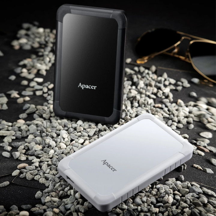 Външен хард диск Apacer 2TB AC532 USB 3.2 Gen 1, Shockproof, Black - AP2TBAC532B-1