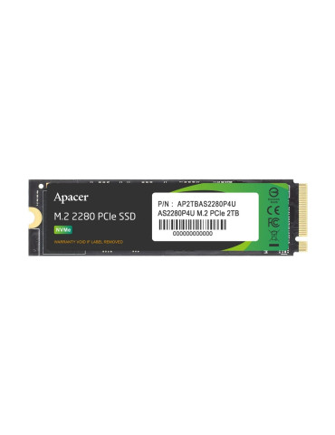 SSD диск Apacer 1TB AS2280P4U M.2 PCIe - AP1TBAS2280P4U-1