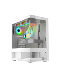 Кутия за компютър 1stPlayer MIKU Mi7-A White, ATX, Включени обърнати вентилатори - Mi7-A-WH-2F1R-W-1F1-W