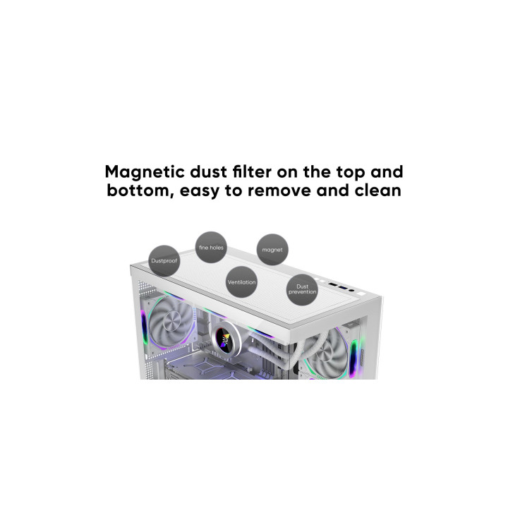 Кутия за компютър 1stPlayer MIKU Mi5 Black, mATX - Mi5-BK