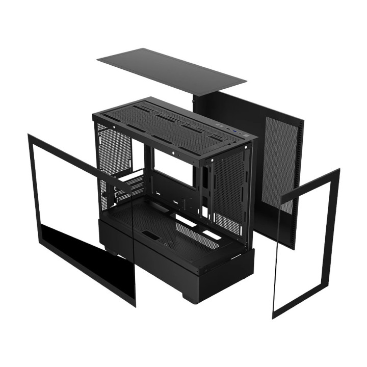 Кутия за компютър 1stPlayer MIKU Mi5 Black, mATX - Mi5-BK