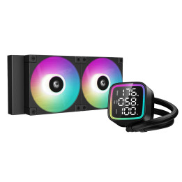 Водно охлаждане DeepCool LD240, LCD Screen, A-RGB - R-LD240-BKDMMN-G-1