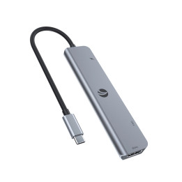 Докинг станция VCom CUE39 Type-C 7-in-1 - PD3.0 100W, HDMI x 2, USB3.0 x 2, SD, TF