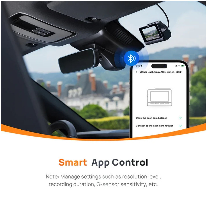 Видео регистратор 70mai Dash Cam 4K HDR A810 - 70MAI-A810