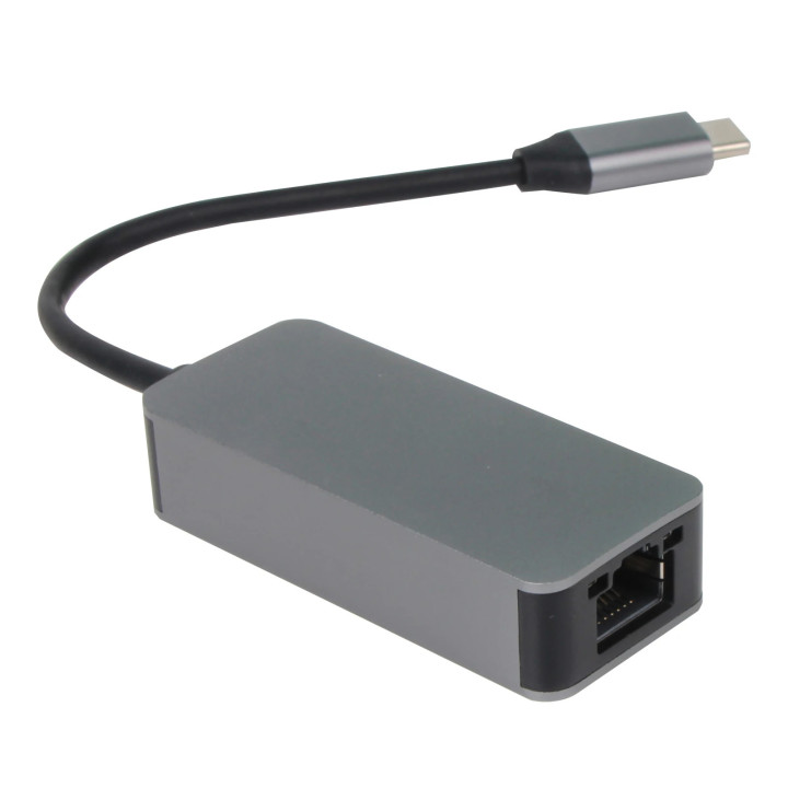 Адаптер Vcom USB Type-C to LAN 2500Mbps - DU325MC