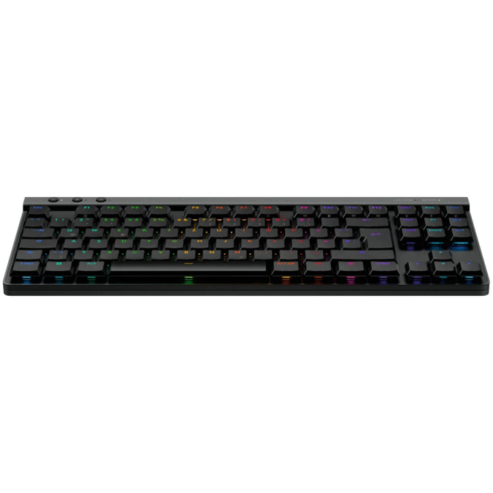 Bluetooth механична геймърска клавиатура Logitech G515 LIGHTSPEED TKL, BLACK, US INT'L, 2.4GHZ/BT, EMEA28i-935, TACTILE - 920-012538