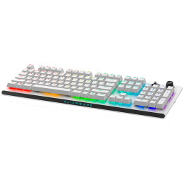 Безжична геймърска клавиатура Alienware Tri-Mode AW920K, Lunar Light - 545-BBFK-14