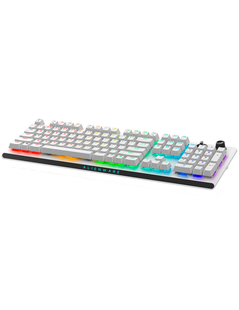 Безжична геймърска клавиатура Alienware Tri-Mode AW920K, Lunar Light - 545-BBFK-14