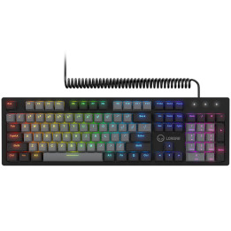 Механична геймърска клавиатура LORGAR Azar 514, RGB, black, EN layout - LRG-GK514B-US
