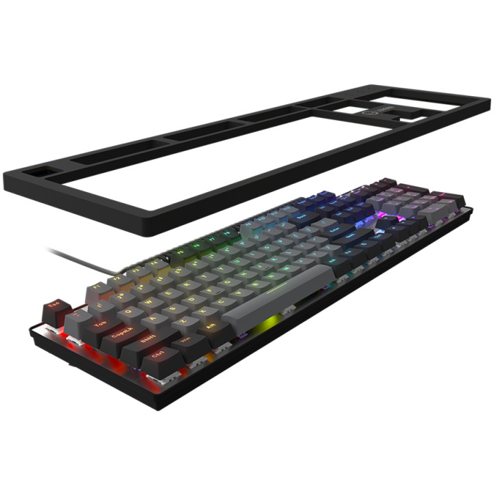 Механична геймърска клавиатура LORGAR Azar 514, RGB, black, EN layout - LRG-GK514B-US