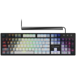Механична геймърска клавиатура LORGAR Azar 514, RGB backlight, white, EN layout - LRG-GK514W-US
