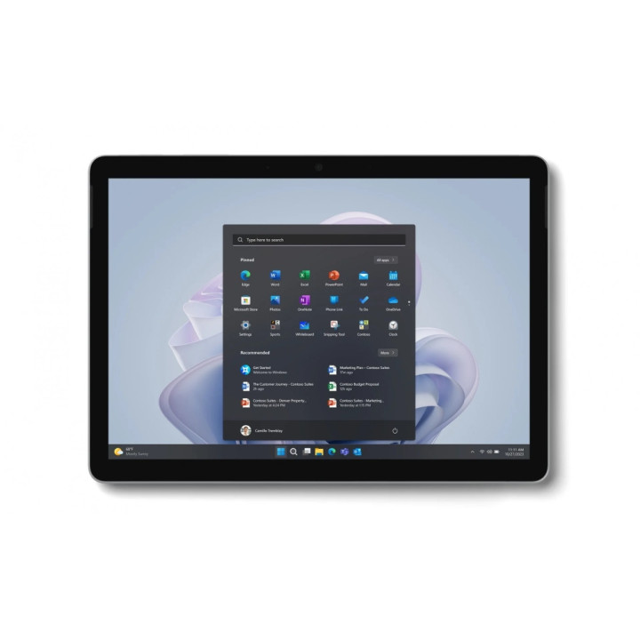 Таблет Microsoft Surface Go 4, Intel Processor N200, 10.5" (1920 x 1280) PixelSense Display, Intel UHD Graphics 615, 8GB RAM, 64GB UFS Drive, Windows 11 Pro, Platinium - XGT-00004