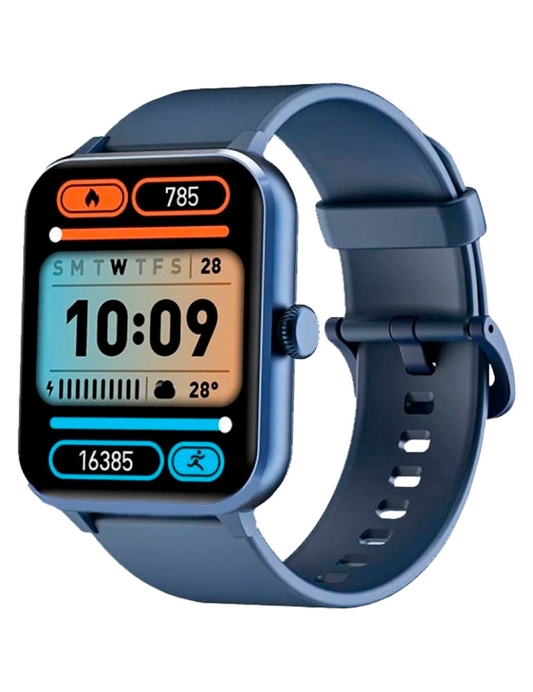 Смарт часовник Blackview R50, 1.85" TFT HD, 350mAh Battery, 24-hour SpO2 Detection   Heart Rate Monitoring, Calls and SMS notification, Black - BVR50-B