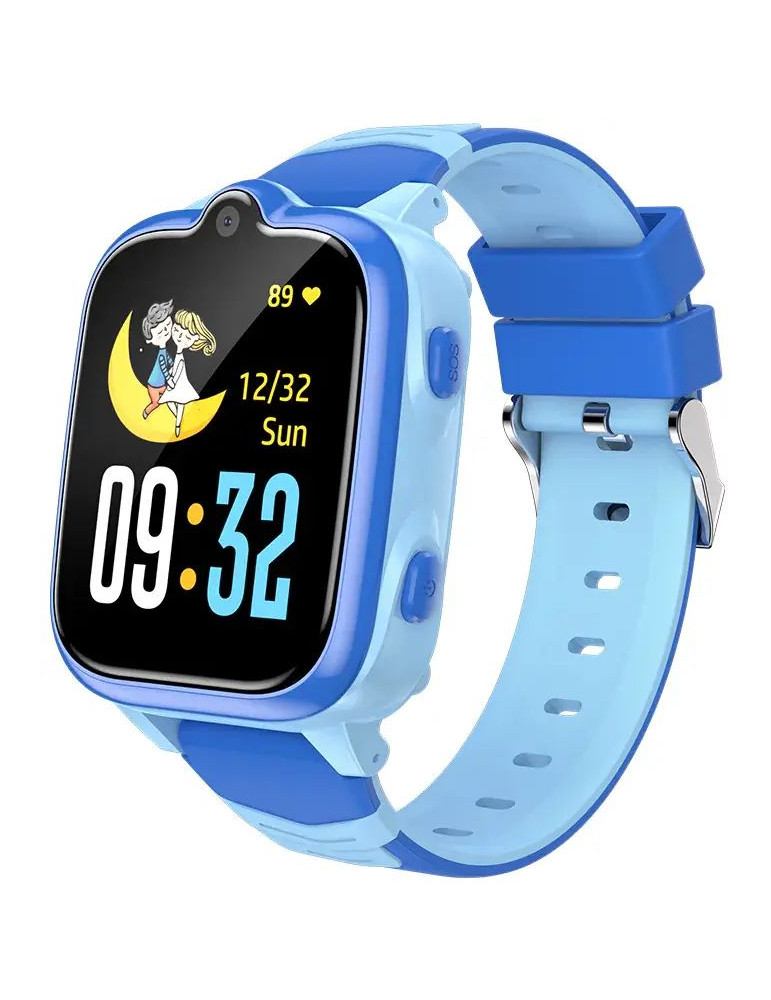 Смарт часовник за деца Blackview Z10, Blue, 1.83" IP67 Waterproof GPS Tracker 4G Video Calling, Location tracking, GPS LBS WiFi, SIM Card Slot, 4G Nano SIM, 680mAh Battery, Up to 2 Days of Standby, Magnetic Charging, 1GB RAM 8GB ROM, SOS Call button - BVZ