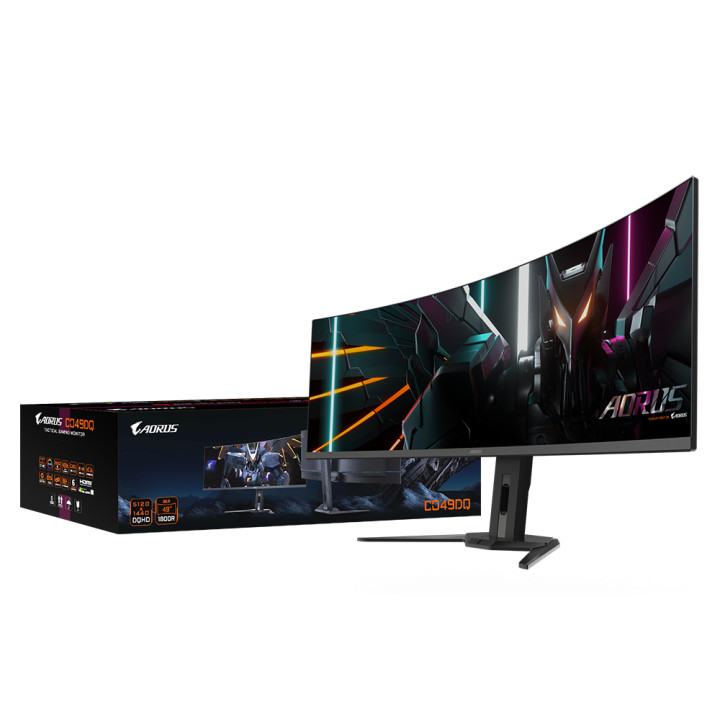 Монитор Gigabyte AORUS CO49DQ 49" QD-OLED, DQHD (5120x1440), Curved 1800R, 144 Hz, 0.3ms