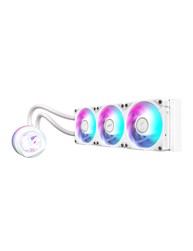 Водно охлаждане за процесор Gigabyte AORUS WATERFORCE X II 360 ICE, LCD Display - GP-AORUS WATERFORCE X II 360I