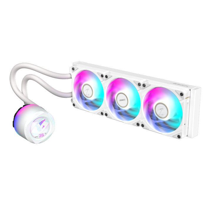 Водно охлаждане за процесор Gigabyte AORUS WATERFORCE X II 360 ICE, LCD Display - GP-AORUS WATERFORCE X II 360I