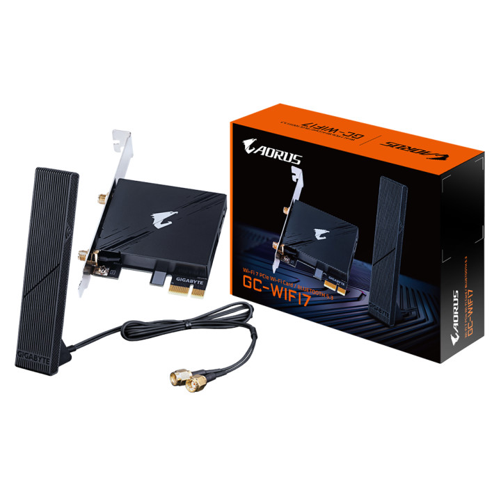 Безжична мрежова карта Gigabyte AORUS WIFI 7 5800Mbps, Bluetooth 5.3 - GC-WIFI7 1.0