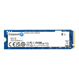 SSD диск Kingston 2TB NV3 M.2-2280 PCIe 4.0 NVMe, 6000 MB/s / 5000 MB/s - SNV3S/2000G