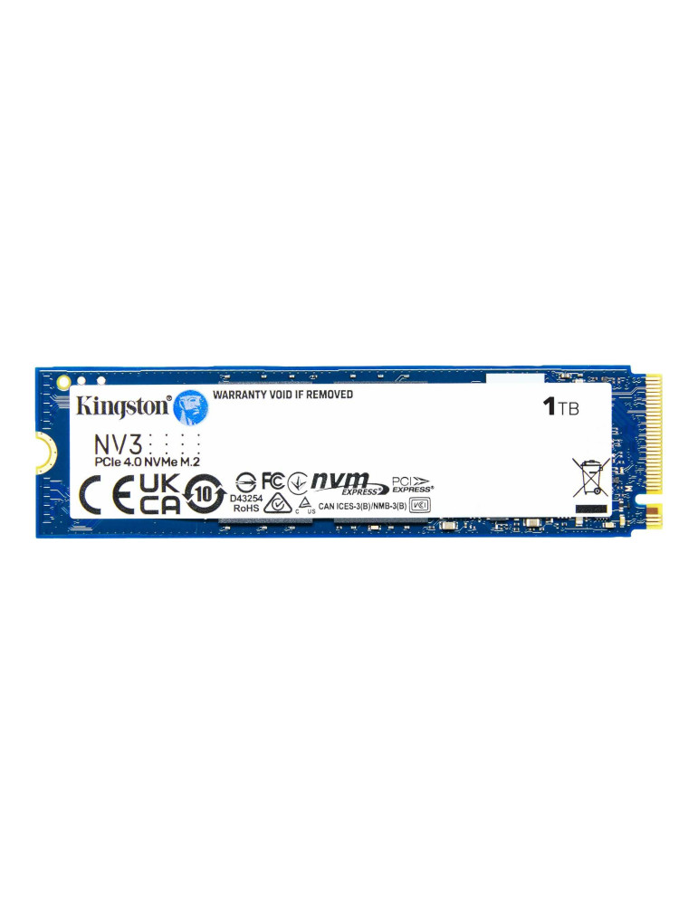 SSD диск Kingston 1TB NV3 M.2-2280 PCIe 4.0 NVMe, 6000 MB/s / 4000 MB/s - SNV3S/1000G