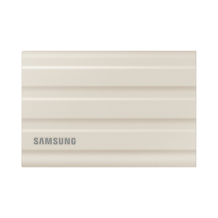 Външен SSD диск Samsung 2TB T7 Shield, USB-C, Бежов - DGSAMZGT20T7SHG