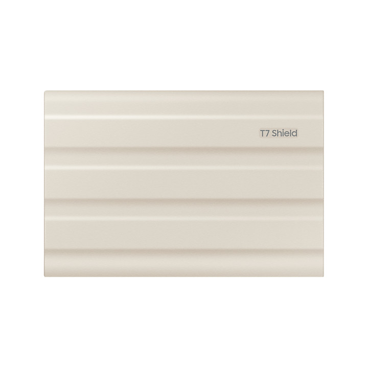 Външен SSD диск Samsung 2TB T7 Shield, USB-C, Бежов - DGSAMZGT20T7SHG