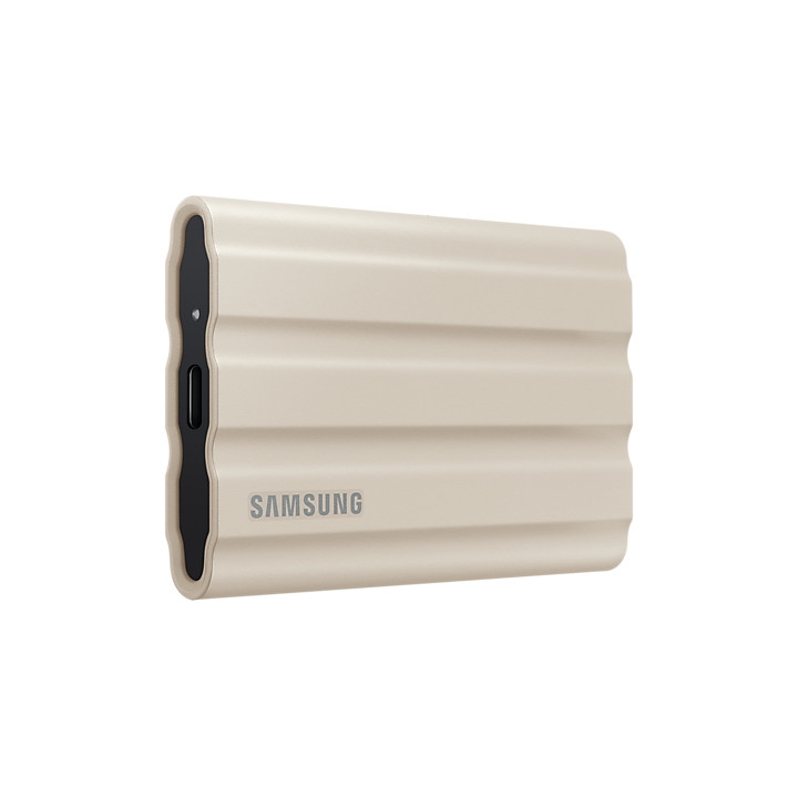 Външен SSD диск Samsung 1TB T7 Shield, USB-C, Бежов - DGSAMZGT10T7SHG