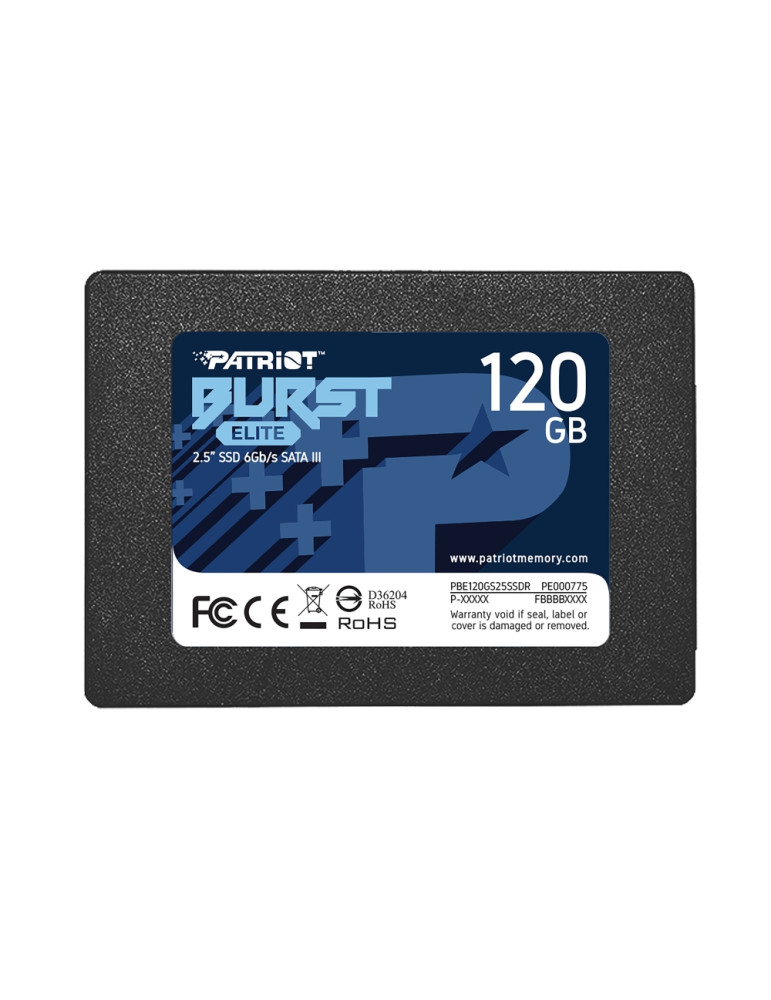 SSD диск Patriot 120GB Burst Elite SATA3, 2.5" - PBE120GS25SSDR