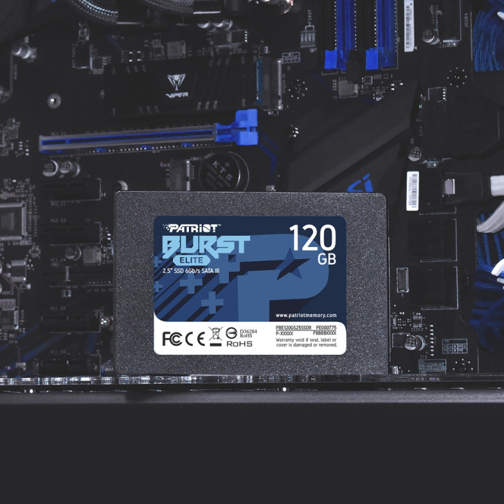 SSD диск Patriot 120GB Burst Elite SATA3, 2.5" - PBE120GS25SSDR